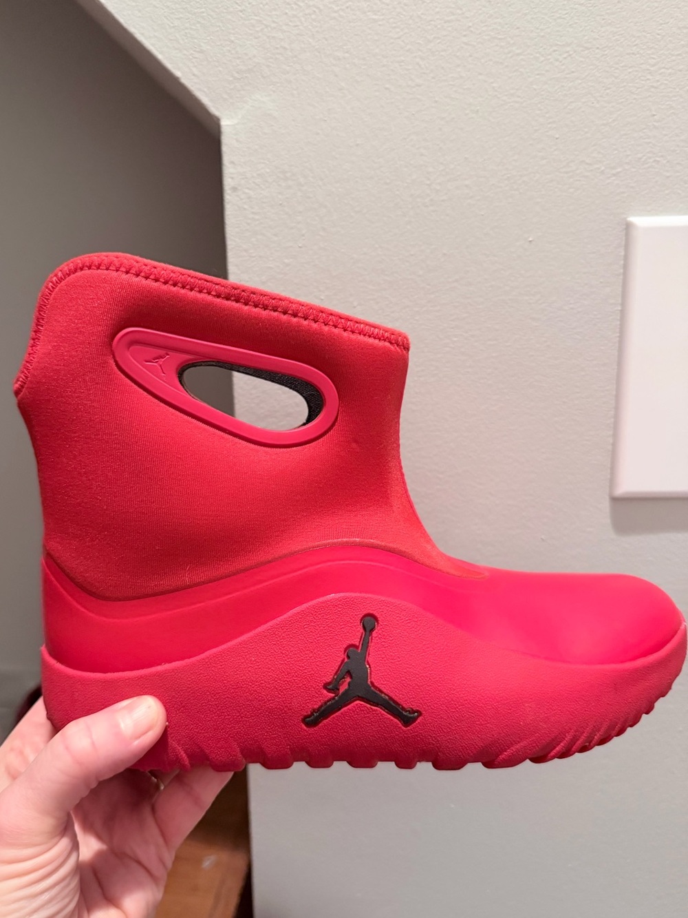 Jordan Lil Drip Rain Boots Girls Size 3 Youth Pink Waterproof Rubber Shoes